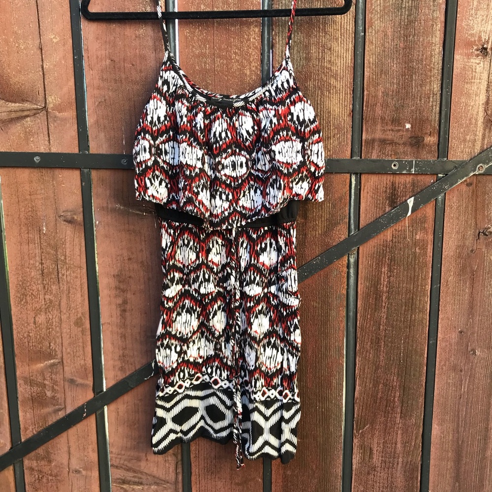Spaghetti Strap multi-color Dress